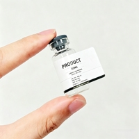 Autocollants en vinyle imperméables entièrement enveloppants, étiquettes cosmétiques personnalisées pour flacons de peptides de 2 ml, 10 ml, 15 ml