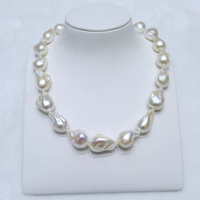 Chaîne de perles baroques, perles baroques en vrac, grandes perles baroques, chaîne de perles naturelles, perles Edison en vrac, perles d'eau douce irrégulières, bijoux