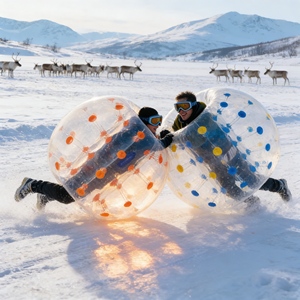 Bumper Ball gonflable commercial haut <span class=keywords><strong>de</strong></span> gamme, rembourrage doux, pour <span class=keywords><strong>station</strong></span> <span class=keywords><strong>de</strong></span> <span class=keywords><strong>ski</strong></span>, fête d'hiver, jouet récréatif - Product Image 1