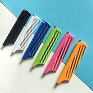 Peigne à cheveux en plastique contractable imperméable à l'eau, prix d'usine, gain de place, manche en acier inoxydable, ensemble de peignes <span class=keywords><strong>pour</strong></span> cheveux volumineux <span class=keywords><strong>pour</strong></span> femmes - Product Image 2