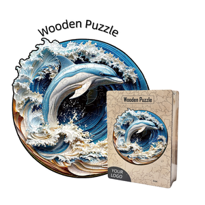 Rompecabezas de Madera Personalizado con Forma de Zorro y Apellido Familiar, Rompecabezas de Madera Encajable para Celebraciones de Nueva Casa - Product Image 2