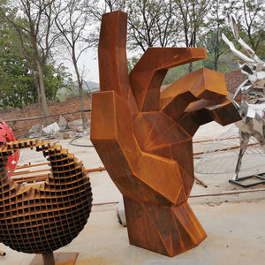 Esculturas de óxido Decoración del hogar Escultura moderna de acero Corten Escultura de acero Corten de jardín - Product Image 1