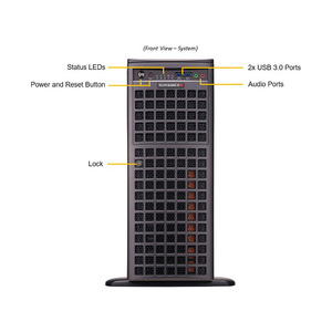 SuperMicro SYS-741GE GPU Server 7U Tower pour NV Tesla H100 <span class=keywords><strong>A100</strong></span> L40S A5000 PCIE/SXM Nvlink AI Computer Graphics Card Case - Product Image 4