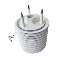 Cubierta para Estación Meteorológica Stevenson de ABS 4-19 con Pantalla de 44mm y 61mm, Protección Solar para Sensor de Temperatura y Humedad