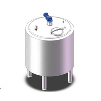 1000L SUS304 de qualité alimentaire sucre herbe jus Fermentation chauffage/refroidissement réservoir de mélange