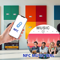 Autocollant NFC RFID rectangulaire personnalisé 21x11mm 13,56 MHz, étiquette adhésive à encastrement humide avec impression de logo et service de codage de données