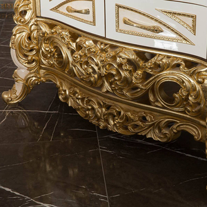 ארון יין מעץ עתיק בעבודת יד, צבע בהתאמה אישית, לסלון בסגנון מלכותי מזרח תיכוני, עם תצוגת כוסות, ידידותי לסביבה - Product Image 3