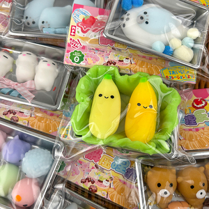 Jouets en TPR Mini Taba Mochi en gros, jouets Kawaii de simulation alimentaire, sacs cadeaux pour fêtes, cadeaux d'anniversaire unisexes, jouets anti-stress Squishies - Product Image 4