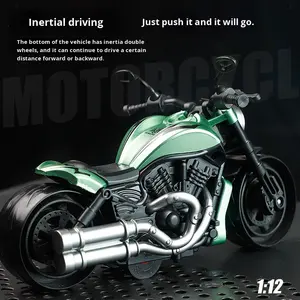 <span class=keywords><strong>Jouet</strong></span> à inertie pour enfants voiture Harley <span class=keywords><strong>moto</strong></span> modèle gâteau décoration ornement améliore le score d'expérience - Product Image 4