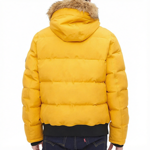 Cardigan chaud pour homme, décontracté, col rabattu, fermeture éclair, épais, patchwork, uni, écologique, coupe-vent - Product Image 1