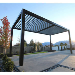 Gazebo motorisé en métal enduit de poudre 3x3 <span class=keywords><strong>4x3</strong></span> 4x4x4 5x3 6x3m Kits de pergola à toit en aluminium avec lumières LED - Product Image 3