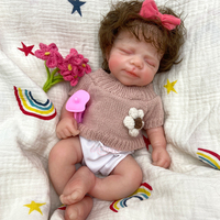 12-Zoll Silikon Reborn Baby-Puppe, lebensecht, realistisch anfühlend, weicher Silikon-Ganzkörper, handgefertigt, mit eingewachsenem Haar, als Begleiter