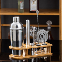 Kit de préparation de cocktails en acier inoxydable, ensemble d'accessoires pour cocktails, shaker à cocktails, kit de barman, ensemble cadeau pour cocktails