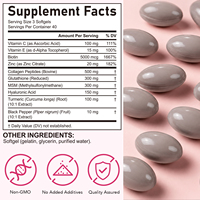 Complément alimentaire Itawel Private Label Vegan 120 gélules de collagène, peptides et glutathion pour éclaircir la peau, capsules pour femmes, cheveux et ongles