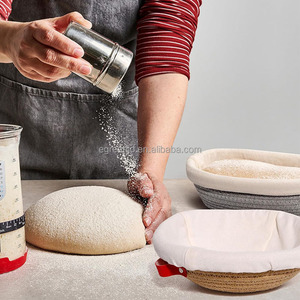 Cestas de fermentación de pan de algodón OEM de fábrica, ovaladas y redondas, con forro, para panadería artesanal - Product Image 2