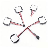 Sakelar Peredup Cermin Kamar Mandi Sensitivitas Tinggi Satu Tombol Sensor Sentuh Pintar Jangkauan 1-6mm Bahan ABS Indikator Putih Biru