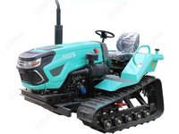 Vente directe usine Tracteur agricole à chenilles 50 CV Moteur Yuchai Boîte de vitesses Chenilles en caoutchouc Mini Garantie 3 ans Moteur de pompe