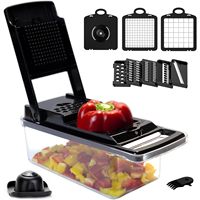Fabriekshandleiding Fruit- en Groentesnijder, -schaaf en -hakselaar voor de keuken, moeiteloos snijden