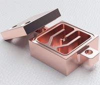 Efficacité de refroidissement améliorée plaque froide liquide cuivre refroidisseur d'eau refroidisseur d'eau personnalisé pour système de refroidissement CPU