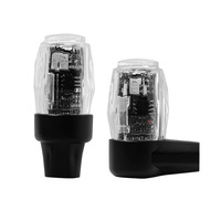 Lumières LED pour moyeu de roue Lampe de nuit à valve rechargeable automatique Lampe décorative pour pneu colorée et explosive pour moto