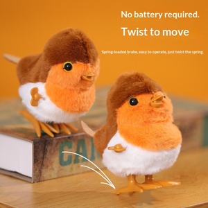 Simulation Pet Plush Animals Wind-up Interactive Chain <strong>Bird</strong> Cute Children's Gift Super Soft Stress Relief Plush Toy - Product Image 4