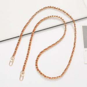 Sangle de téléphone en cuir PU de 60 cm de long pour sac à bandoulière, sac à main, chaîne métallique pour sacs à main, accessoires de bricolage pour femmes et filles - Product Image 5