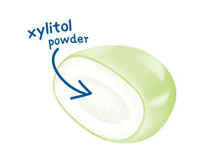 Xylitol Powder Center Filled Chewing <strong>Gum</strong> <strong>Sugar</strong> Free Lotte - Product Image 1