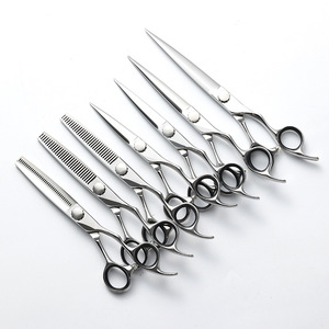 Japanese 440C Hair Shears 5.5 6 6.5 7 Inch Flat Thinning Scissors For Haircutting - Product Image 1