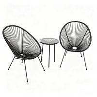 Chaise à bascule moderne et contemporaine en rotin PE 2026 - Chaise de jardin pliable écologique pour l'extérieur et le jardin