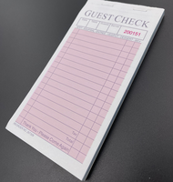 Anpassbare All-English-Planungs karten Schul restaurant Quittungen Gästebuch Buch Perfekte Bindung-Papier Papp druck