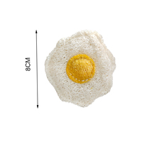 Nouvel ensemble de trois jouets à mâcher pour chat en forme d'œufs frits, de poisson jaune et de pattes de chat, pour le nettoyage des dents, avec herbe à chat