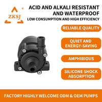 Pompe de circulation liquide pour serveur ZKSJ DC45A, sans balais, CC 24V 12V, IP68, 850L/H, hauteur de refoulement 12M, pour centre de données, étanche IP68