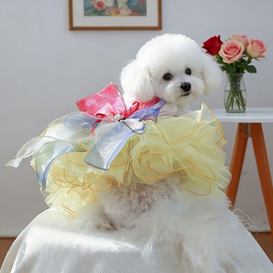 Vestido de tul para mascotas, ropa para perros y gatos pequeños, falda de poliéster para las cuatro estaciones - Product Image 4