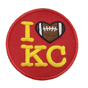 Bán Buôn Sắt Trên Vá Con Dấu Nhiệt Thêu Các Bản Vá Lỗi Kansas Thành Phố Kc Trưởng Thêu Đính Biểu Tượng Phù Hiệu Cho Quần Áo/Quần Jean - Product Image 3