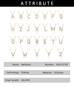 <span class=keywords><strong>Jojo</strong></span> สร้อยคอชุบทอง14K 925เงินสร้อยคอเพทายลูกบาศก์สำหรับผู้หญิงโซ่เชื่อมโยงทันสมัยคลาสสิกตัวอักษรสแตนเลสสำหรับงานแต่งงาน - Product Image 2