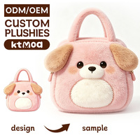 Sac à dos en peluche chien mignon, doux, motif animal de dessin animé, tailles personnalisées, unisexe, cadeau, logo personnalisé, pour fêtes, en stock