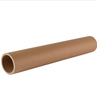 Tubo de Cartón para Envíos, Color Kraft Blanco Marrón, Personalizable con Estampado, Hecho con Materiales Reciclados