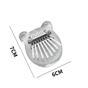 <span class=keywords><strong>Kalimba</strong></span> Petit pendentif de piano pouce 8 tons Pendentif jouets pour enfants Instrument de musique portable cristal - Product Image 3