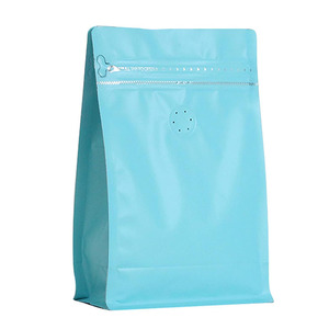 Wholesale Custom Printed Food Grade Coffee Packaging Stand up <strong>Zip</strong> <strong>Pouch</strong> with Valve Bottom 250g Square Bag - Product Image 4