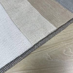 Tissu transparent de rideau ignifuge d'hôtel de style de tissage creux grossier et fou - Product Image 4