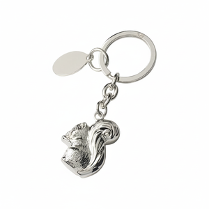 Portachiavi in Metallo a Forma di Scoiattolo Personalizzabile, Stile Cartone Animato, in Lega con Stampa UV Offset, Accessorio Moda a Cuore - Product Image 2
