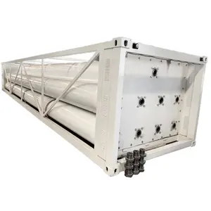 Bonnes performances d'étanchéité, cylindre de stockage de gaz 20MPa, tube en cascade, 10 cylindres de gaz jumbo pour le stockage de GNC - Product Image 1