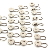 Boutons flexibles en gros couleur argent 10mm 15mm pour collier