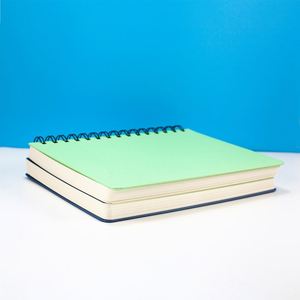 Cuaderno Espiral A5 de Moda con Tapa Dura, Páginas Punteadas, Azul Verde, Libretas para el Regreso a Clases, Suministro de Fábrica para Conferencias - Product Image 1