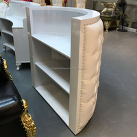 Meubles de salon de beauté, nouveau style, moderne, en rose, comptoir pour salon de beauté, en promotion