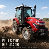 Tracteur de 120 CV avec cabine climatisée et boîte de vitesses multi-vitesses pour les opérations agricoles mixtes en Amérique du Sud