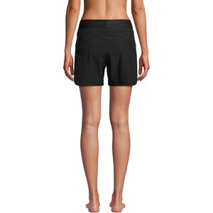 FOXA Short de bain pour femme, 5 pouces, séchage rapide, taille élastique, coupe droite, longueur mini, en tissu tissé - Product Image 2