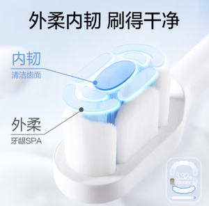 Para <span class=keywords><strong>Xiaomi</strong></span> Youpin <span class=keywords><strong>Soocas</strong></span> Cloud Feeling Tooth Soft Brush Head Universal <span class=keywords><strong>Soocas</strong></span> All Adult Cepillo de dientes - Product Image 4