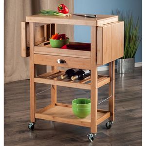 Chariot de cuisine en bois massif au design moderne DB Barton - Product Image 5