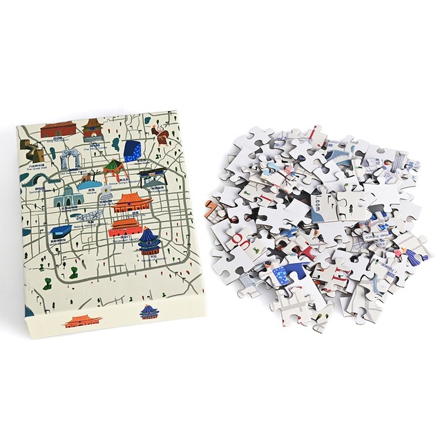 Factory Custom Printed Jigsaw Puzzle 1000 Pieces Rompecabezas Art Paper Adult Educational Jigsaw Puzzle